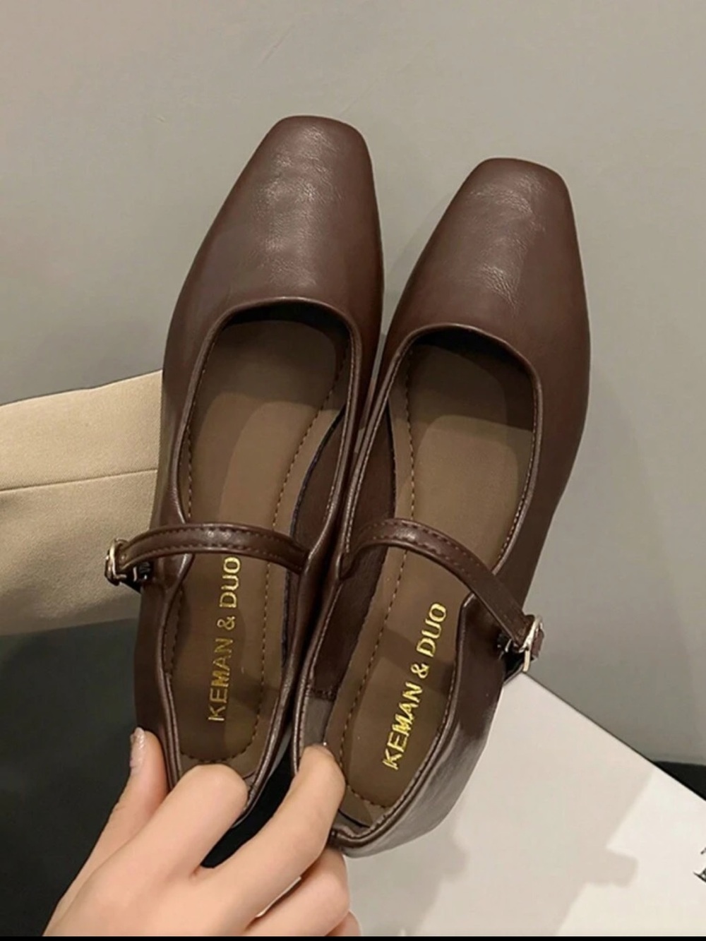 cute brown flats